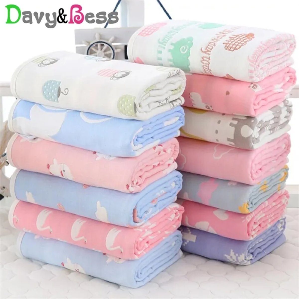 Manta Swaddle Muselina para Recien Nacido
