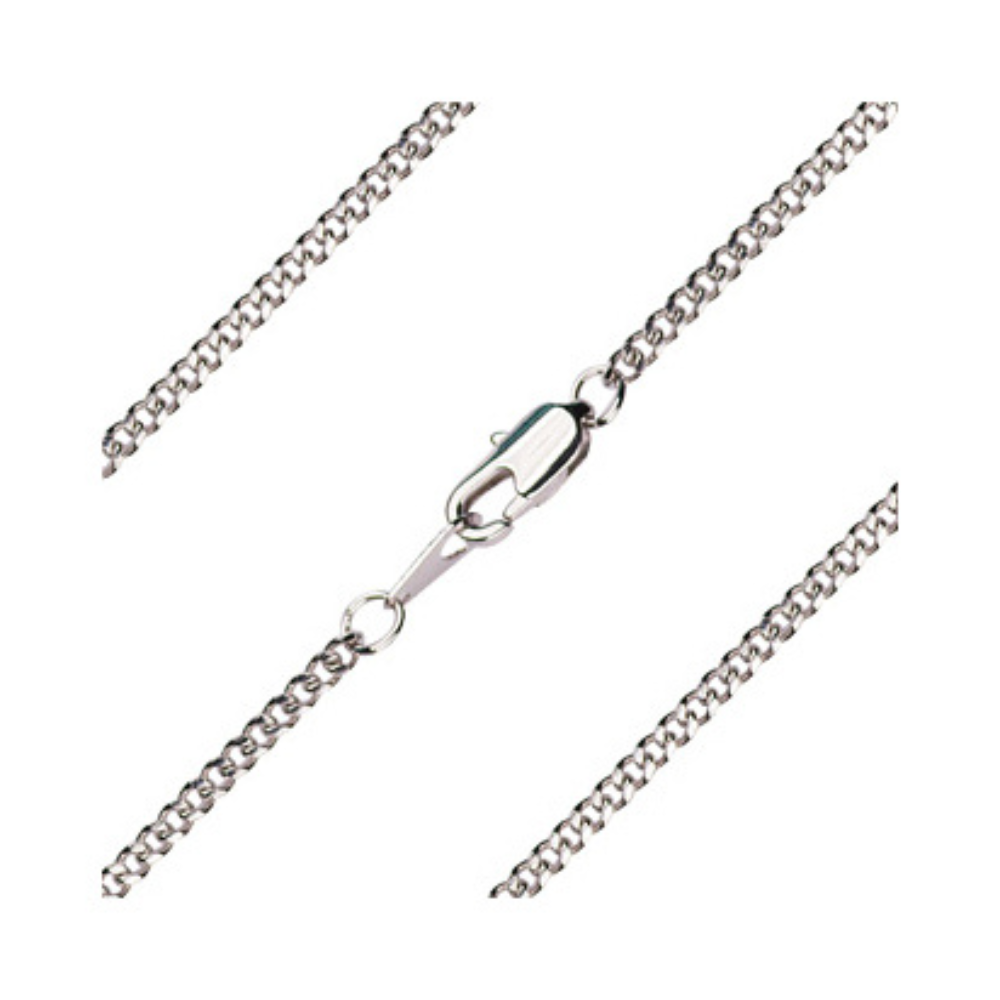 Medium Sterling Silver Saint Monica Medal 24" Lobster Claw Chain Necklace w/ Box detailed image 3