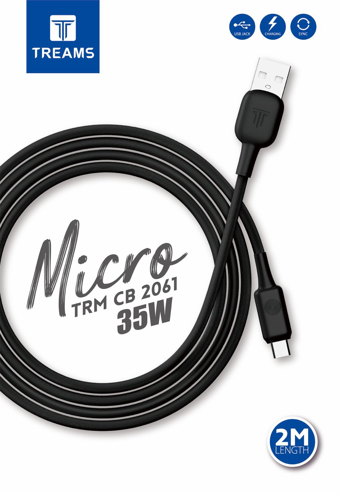 Treams TRM CB-2061 USB to Micro USB Data Cable