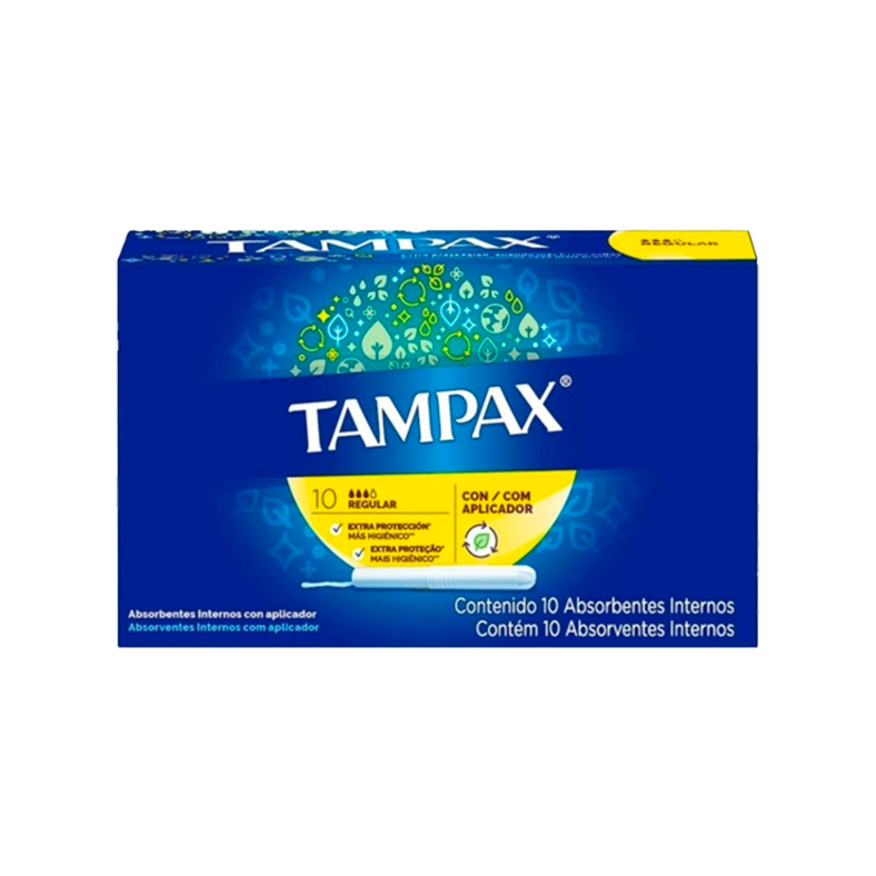 Tampax Regular Con Aplicador Tampones Cja X10