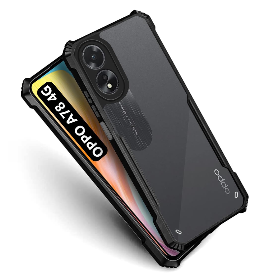 Black Border - Transparent Back iPaky Mobile Back Cover Case
