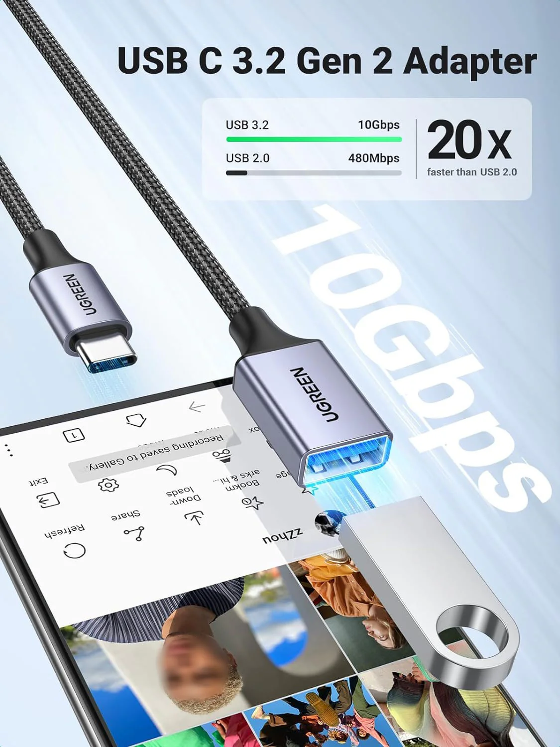 USB-C to USB 3.0 OTG Cable