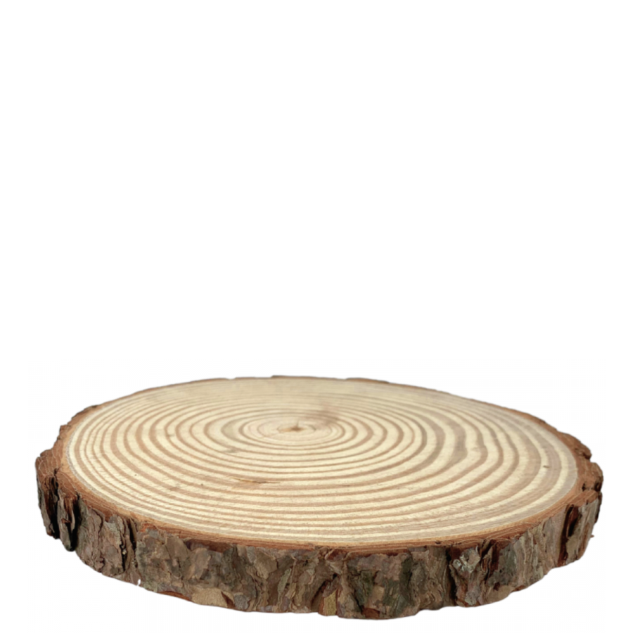 Bandeja de tronco madera, 30x3cm