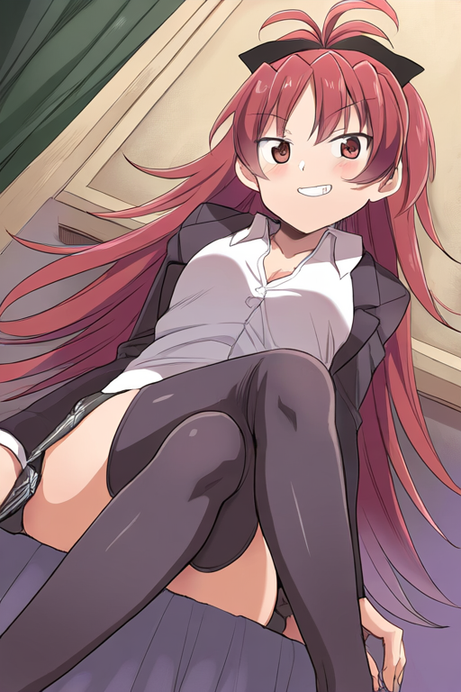 佐倉杏子のAIエロエロ落書きもの11 by 催●スマホの淫魔 with ai art, Kyoko Sakura, Puella Magi Madoka Magica, madoka magica, flat chest, anko