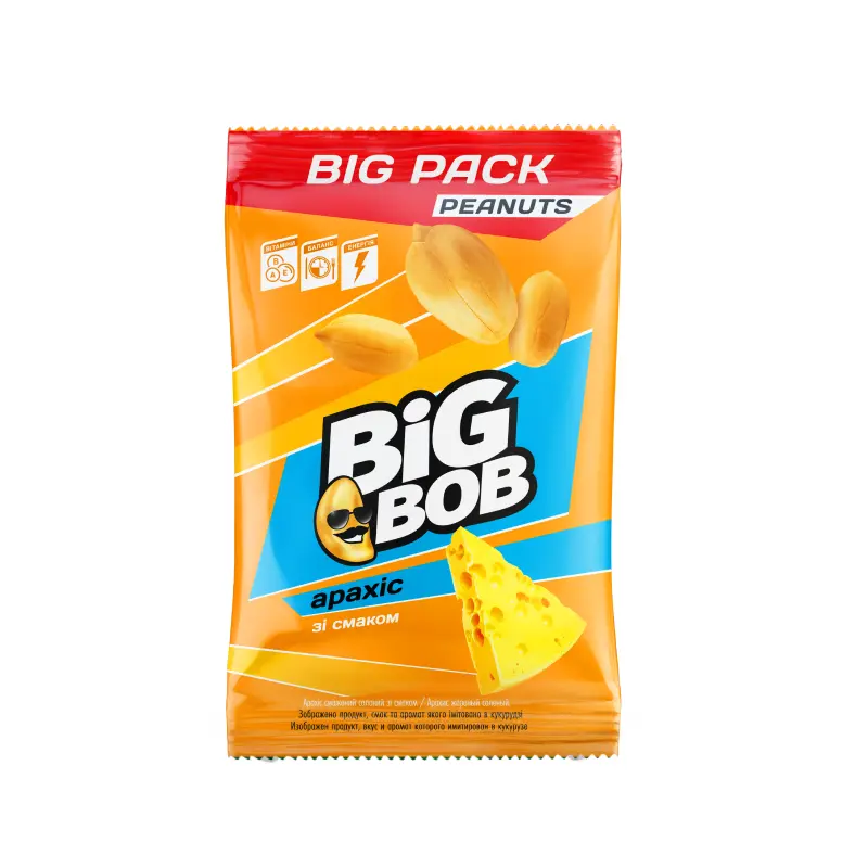 Orzeszki ziemne prażone solone o smaku sera “TM Big Bob” 160g