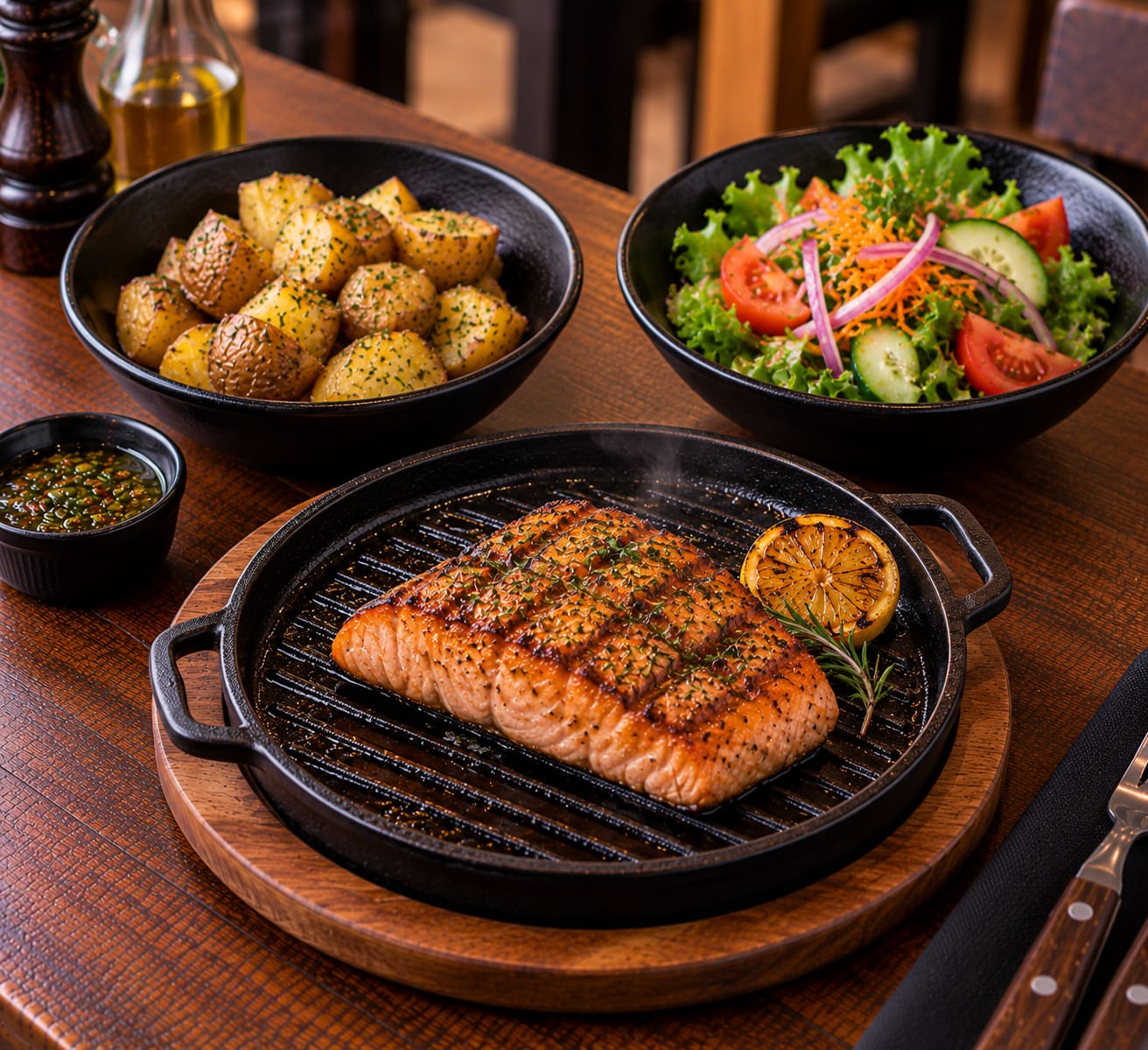 Salmón a la Parrilla