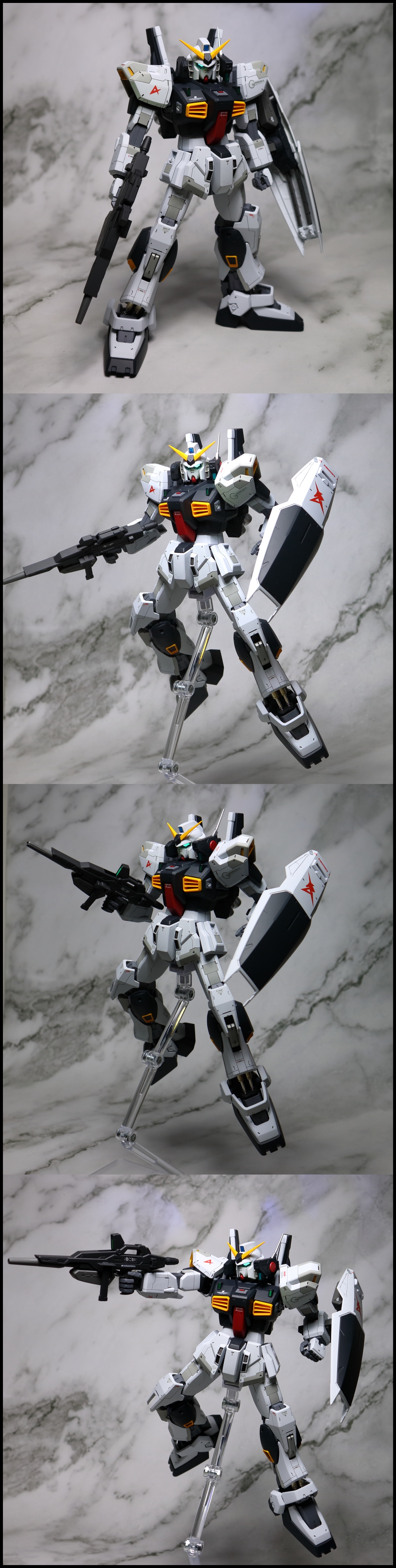 バンダイ　MG　Mk-2ディフェンサー（スーパーガンダム）改修塗装完成品　ガンダムMk-2　Ver2,0+Gディフェンサー