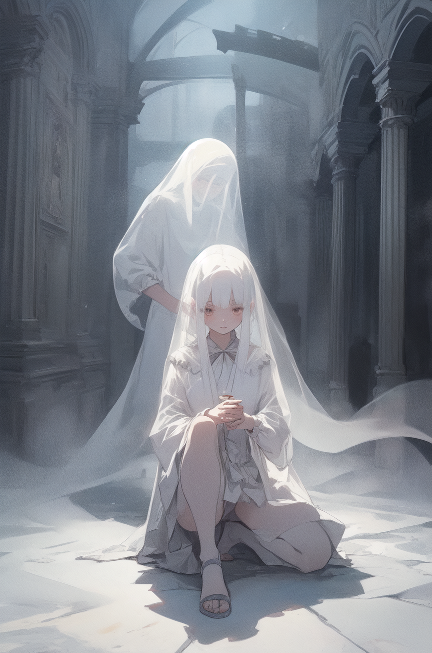 幽霊 by talking_head with ghost, ai art