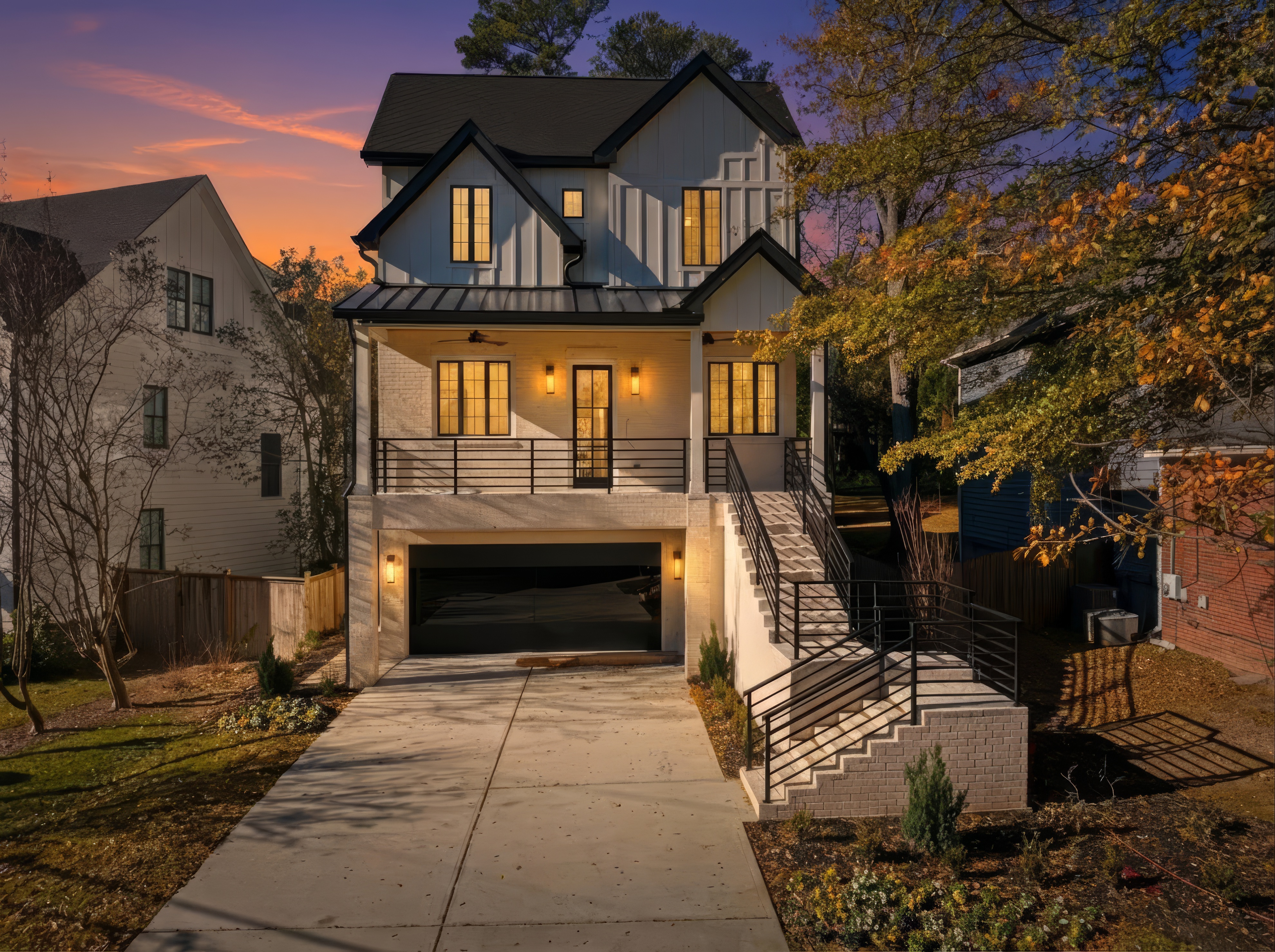 Virtual Twilight exterior home example 1