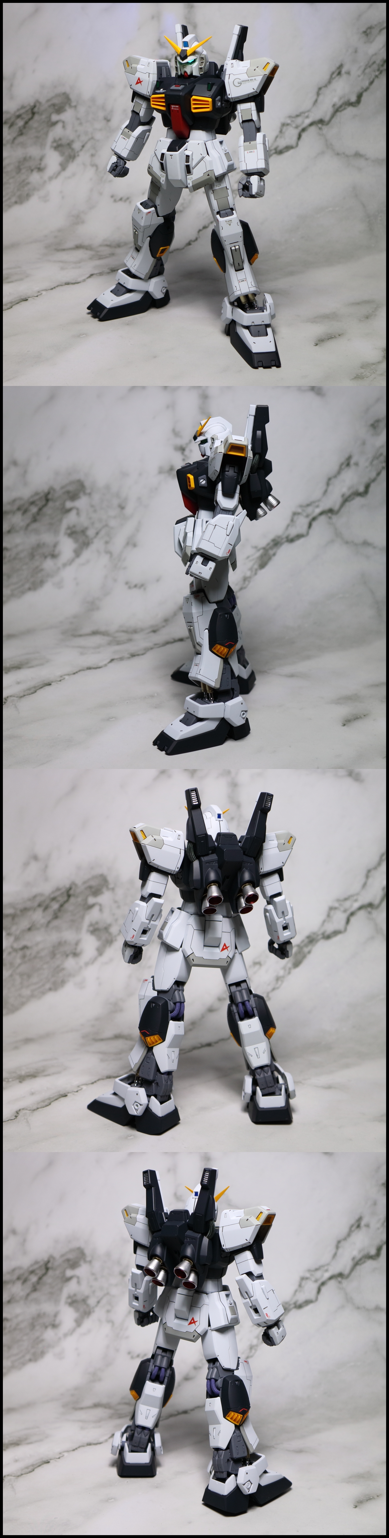 バンダイ　MG　Mk-2ディフェンサー（スーパーガンダム）改修塗装完成品　ガンダムMk-2　Ver2,0+Gディフェンサー