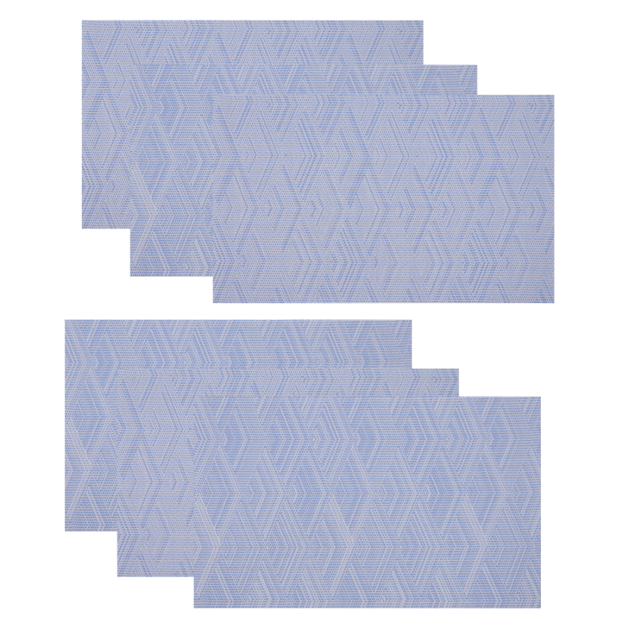 Set de individuales decorativos 6 piezas, pvc, 45x30cm