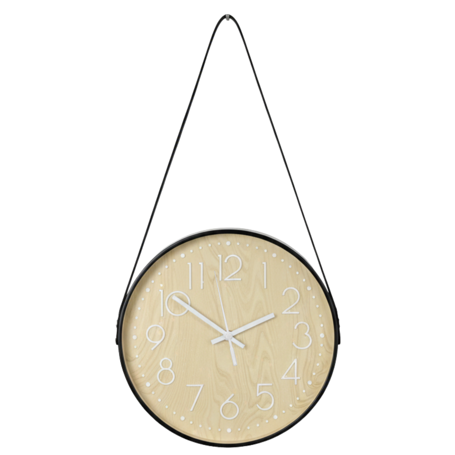 Reloj de pared plástico, 30x4cm