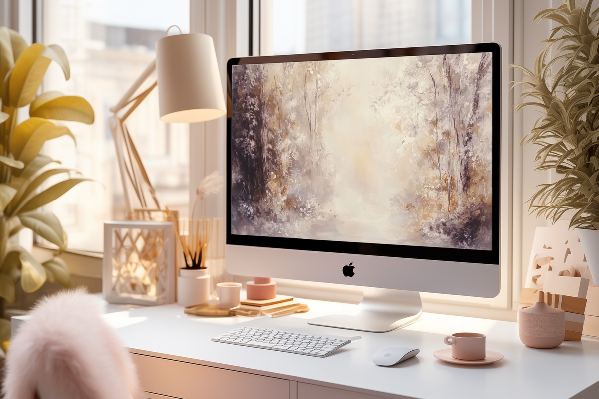 Autumn Forest Symphony Fall Desktop Wallpaper