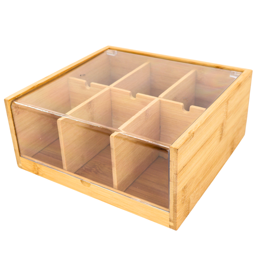 Caja para infusiones 20x22cm, madera