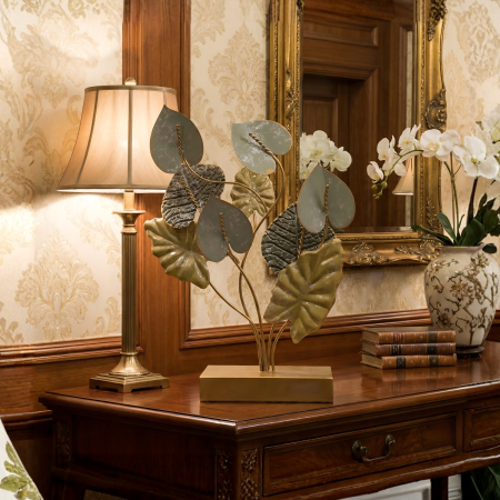 Decoración de flores hierro forjado, 38cm
