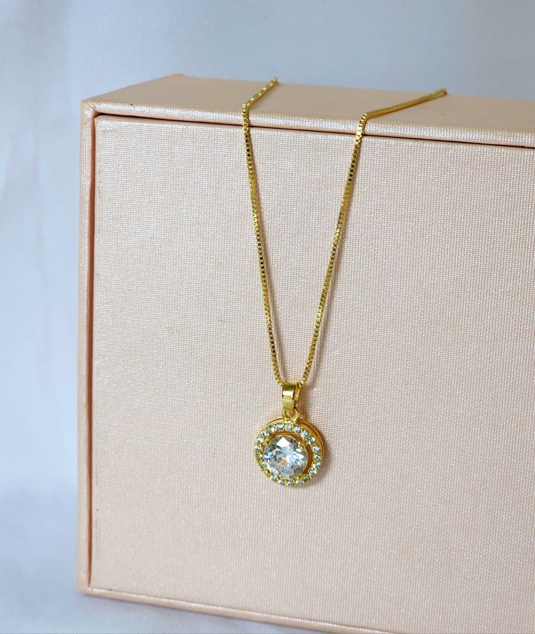 Collar Bañado en Oro para Dama -1