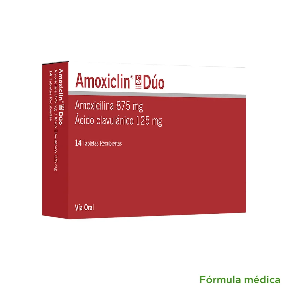 Amoxiclin Duo 875Mg ( Amoxicilina )  cja x 100 tab 