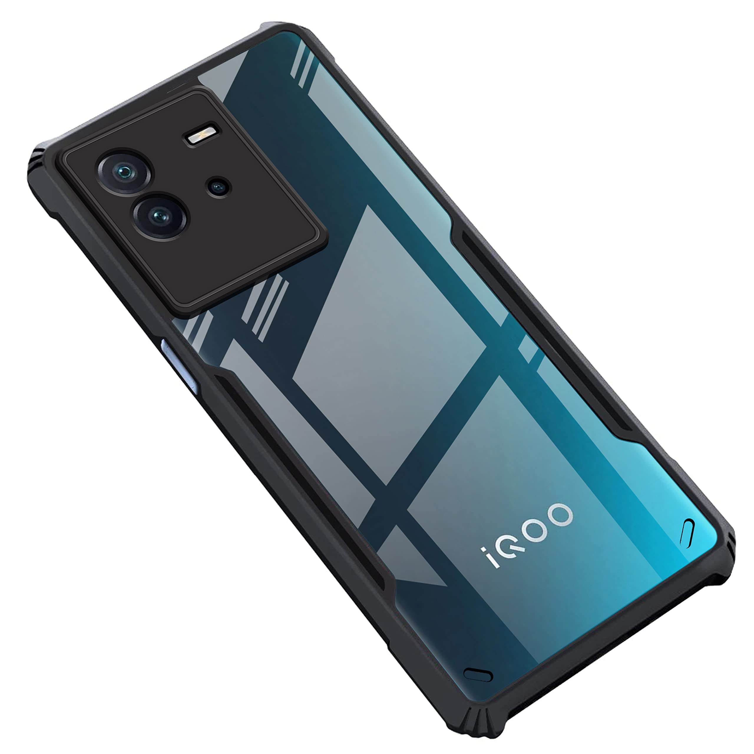Black Border - Transparent Back iPaky Mobile Back Cover Case