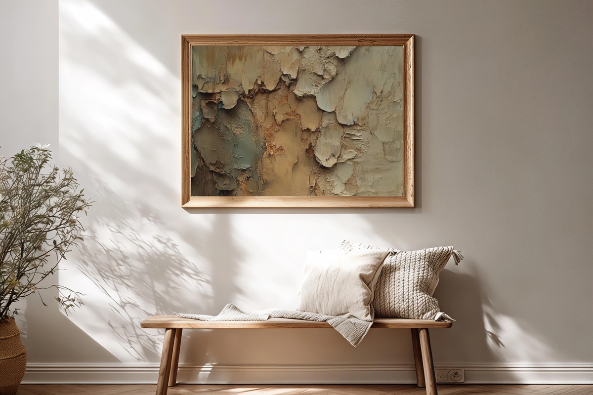 Earthy Tone Harmony Abstract Printable Wall Art