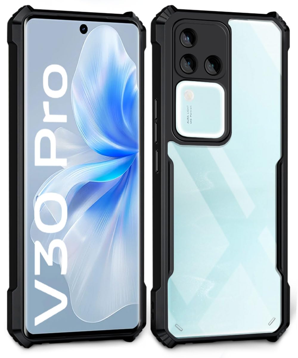 Black Border - Transparent Back iPaky Mobile Back Cover Case
