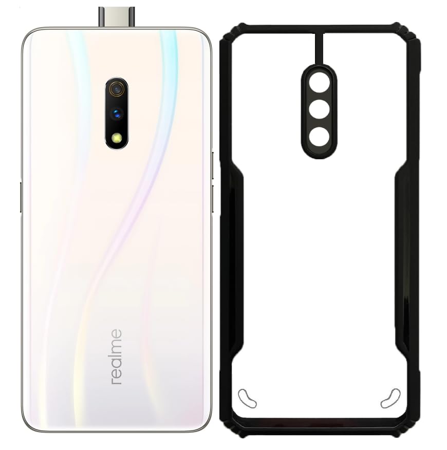 Oppo K3 - Black Border - Transparent Back iPaky Mobile Back Cover Case