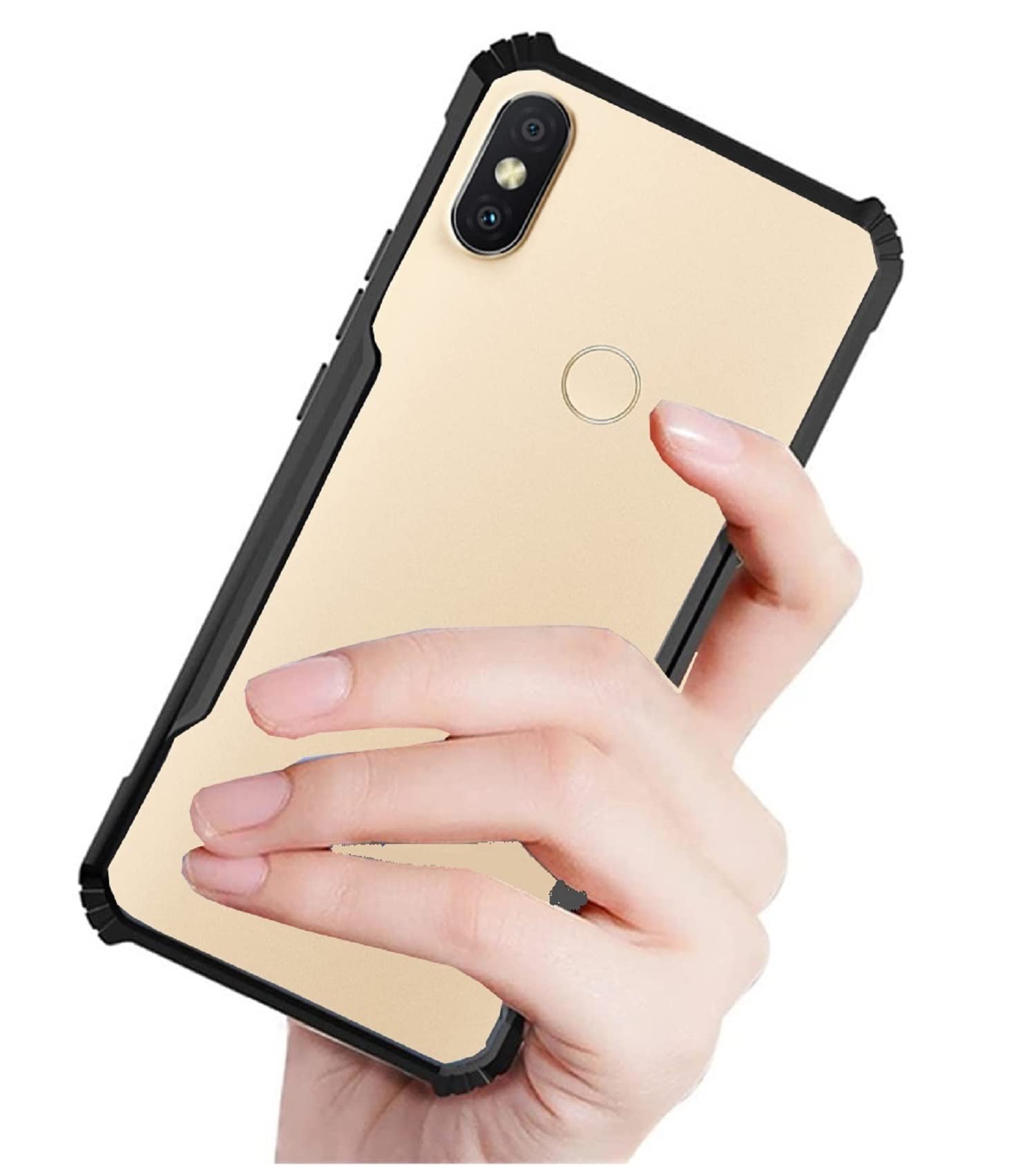 Black Border - Transparent Back iPaky Mobile Back Cover Case