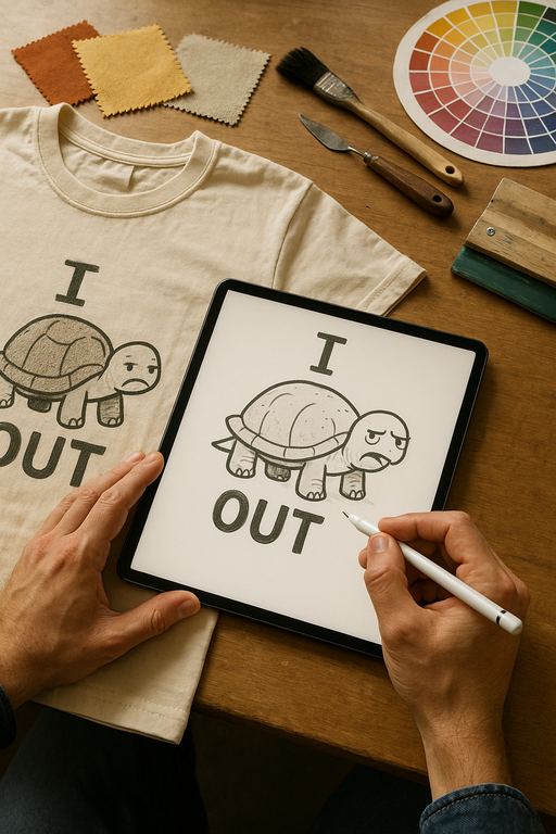 Screen printing process creating quality graphic T-shirts