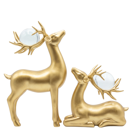 Set figuras decorativas poliresina, 26cm-17cm