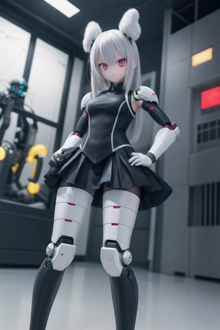 AIイラスト4 25 by 珍ぽ with ai art, mecha girl, girl, cyborg, robot, armor
