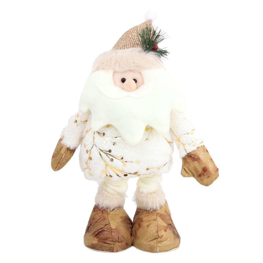 Muñeco patilargo navideño santa, 50~82cm, tela