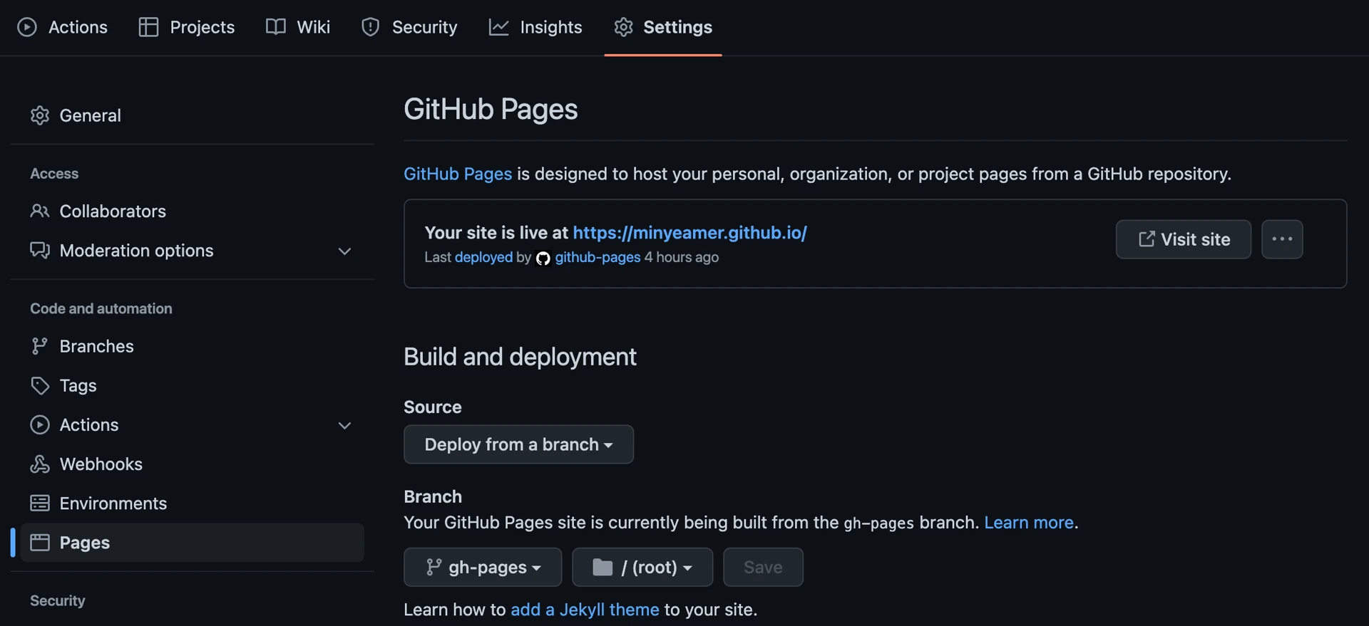 Github Pages