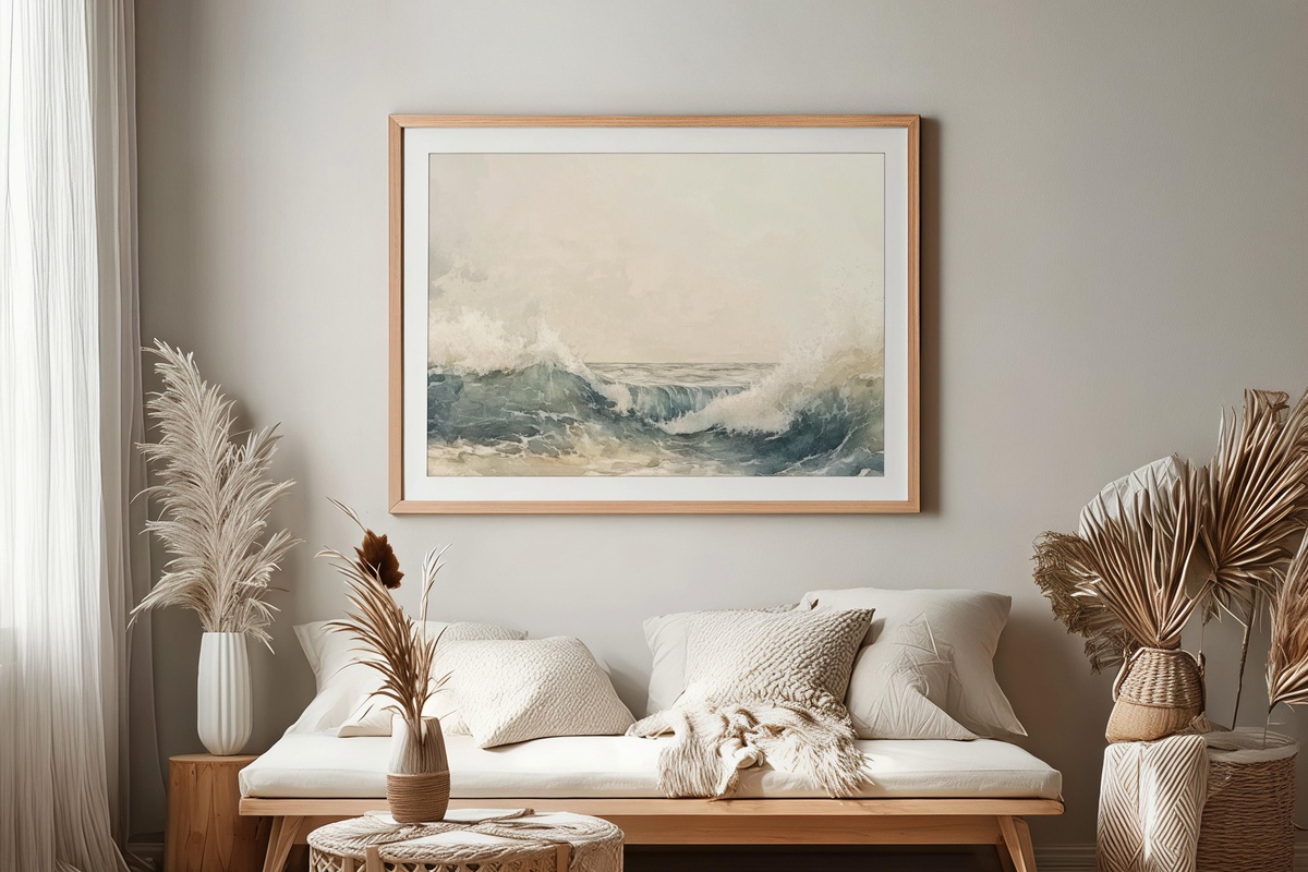 Abstract Oceanic Dreamscape Summer Printable Wall Art