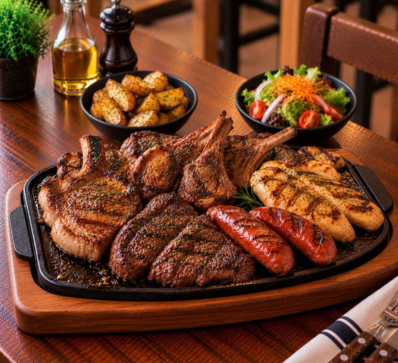 Parrilla para 2