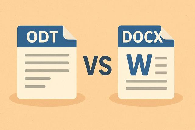 ODT vs DOCX : compatibilité, différences et usages