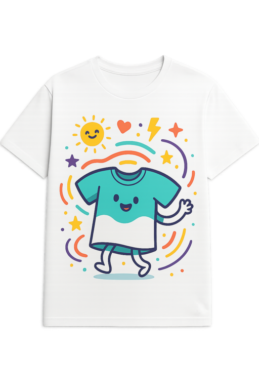 Diverse group wearing stylish funny graphic T-shirts in urban setting