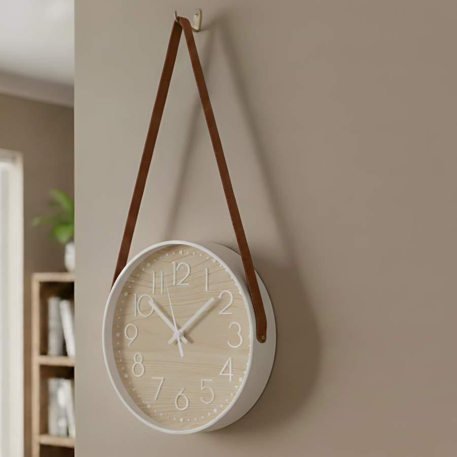 Reloj de pared plástico, 30x4cm