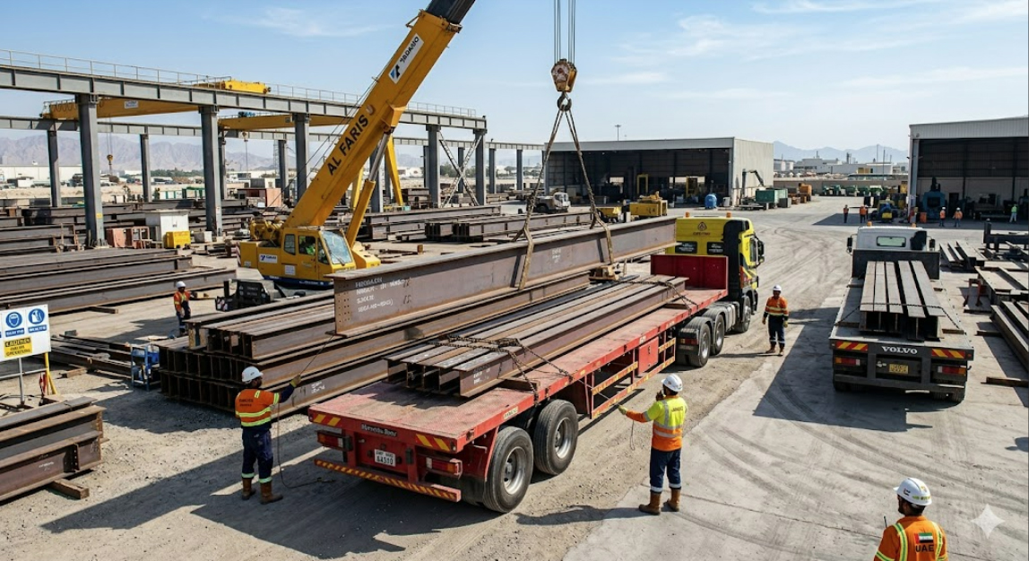Steel structure delivery UAE