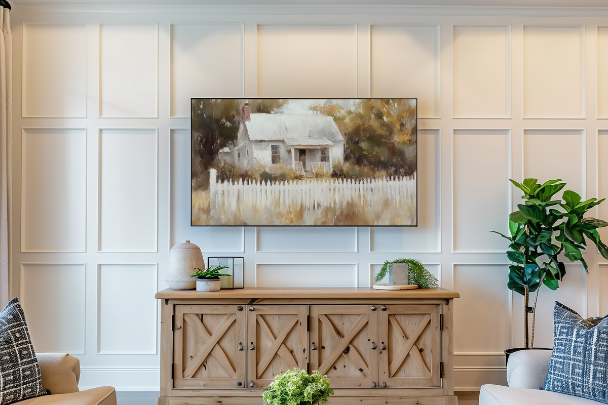 Cozy Farmhouse Radiance Frame TV Art