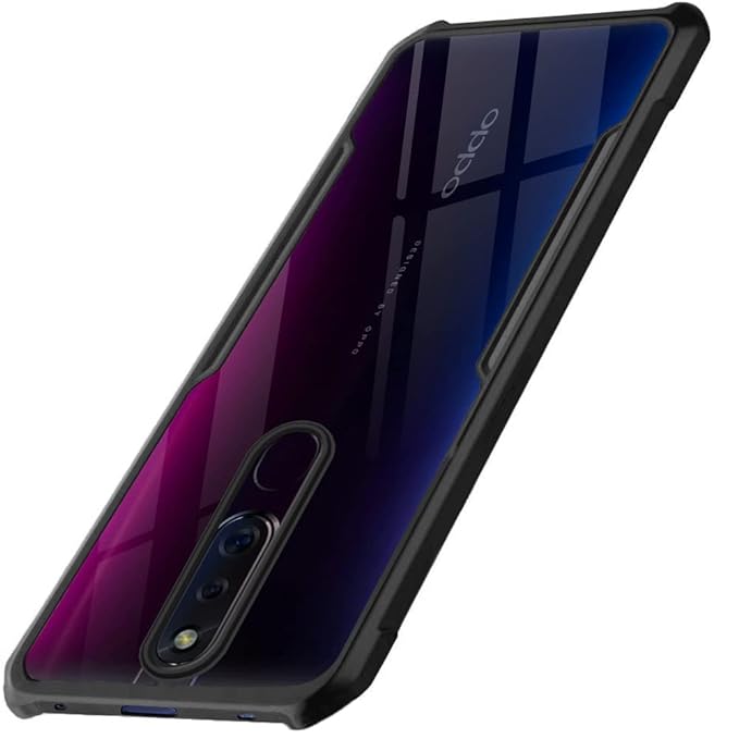 Oppo A9 - Black Border - Transparent Back iPaky Mobile Back Cover Case