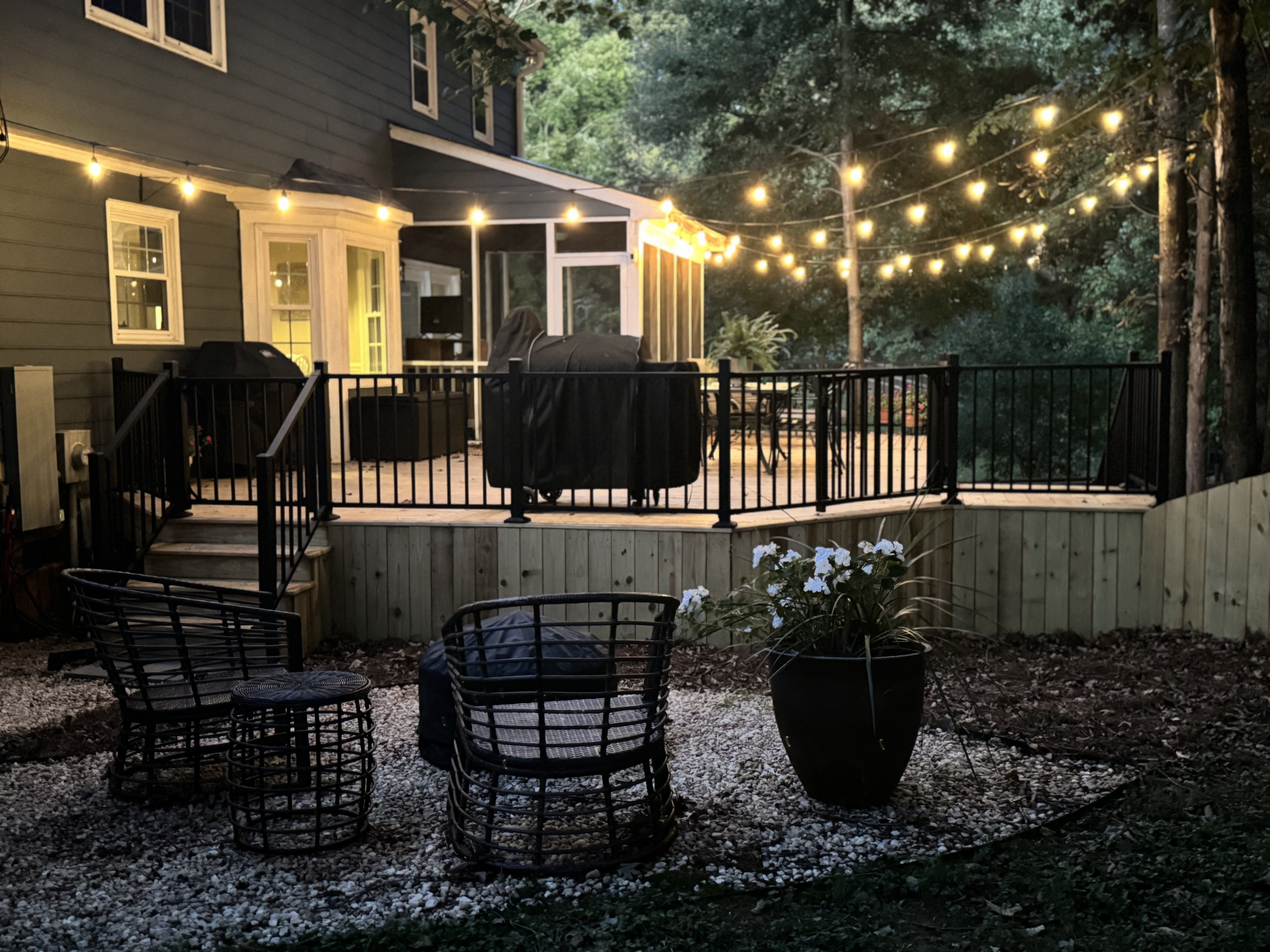 Wood decking project
