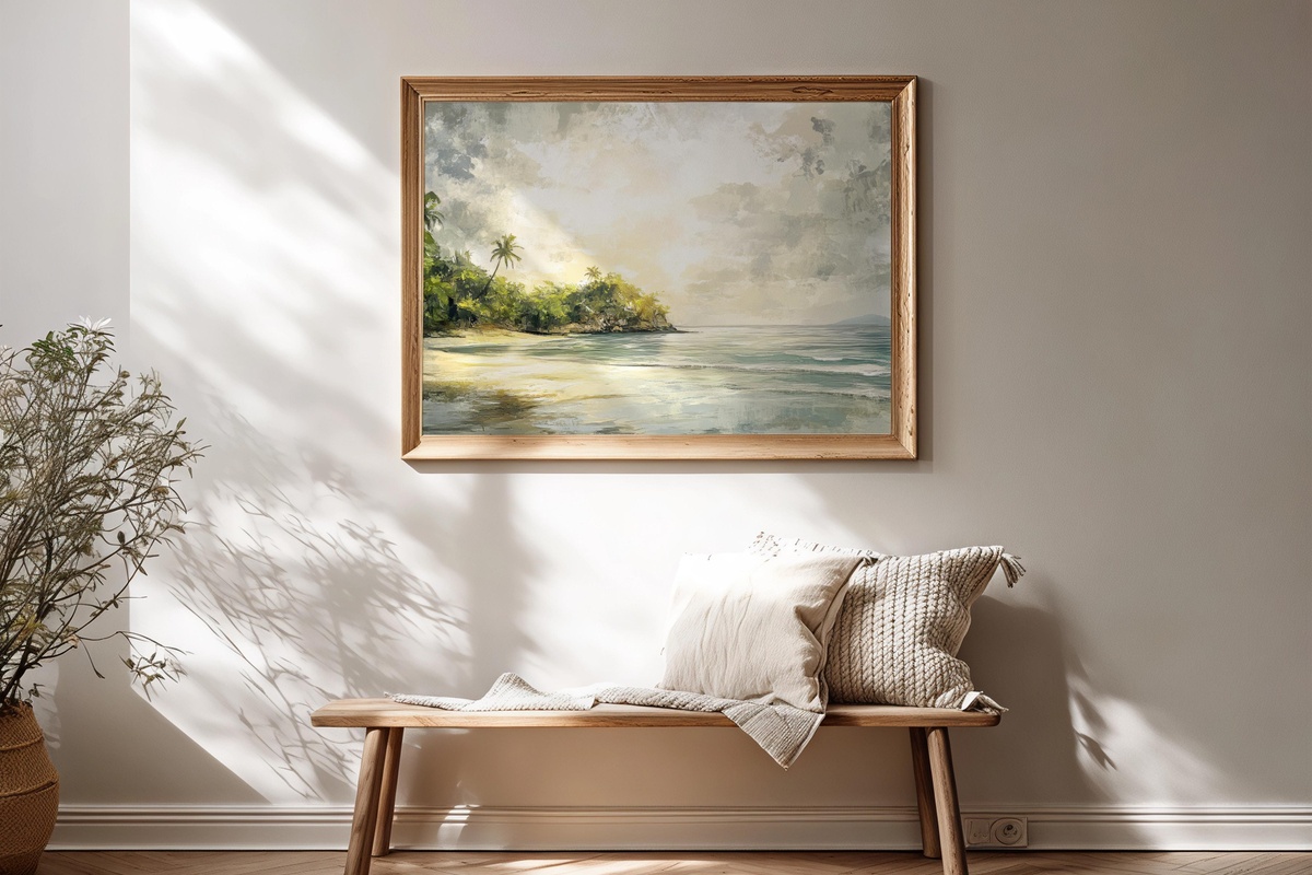 Tropical Tranquility Tides Summer Printable Wall Art
