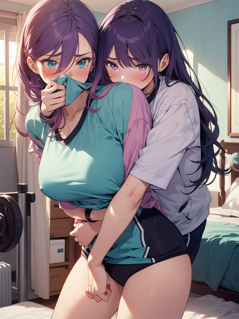 クロロシーン2【AI作品】【6_A】 by アランα(AlanAlpha) with gym uniform, girl, chloroform