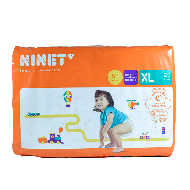 Ninet Pañal T/Xl 52 Unid Bolsa X 52 Unid