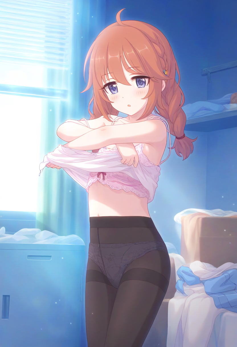 なかよし部 着替え by めるごー with Chloe (Princess Connect), Yuni (Princess Connect), Princess Connect! Re:Dive, Princess Connect! Re:Dive, changing clothes