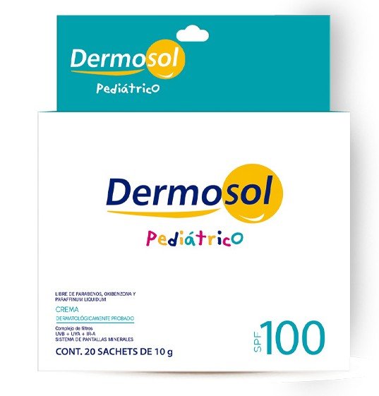 Dermosol Pediatrico Spf 100 Cja/20 Sachets