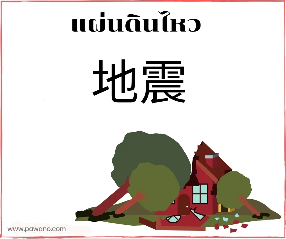 แผ่นดินไหวภาษาจีน