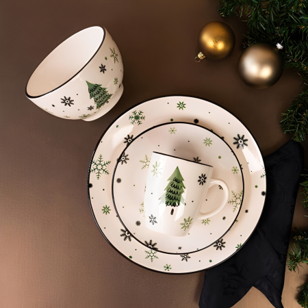 Bowl navideño cerámica, 14cm