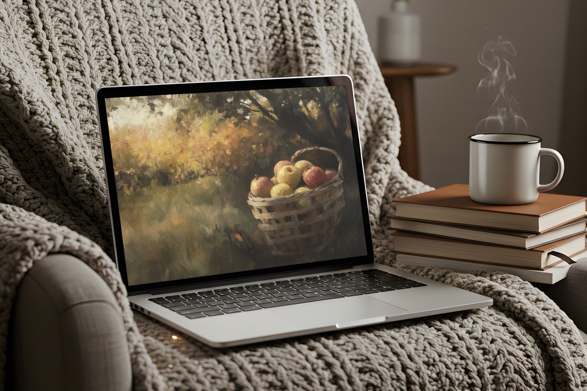 Orchard Apple Harvest Fall Mac Wallpaper