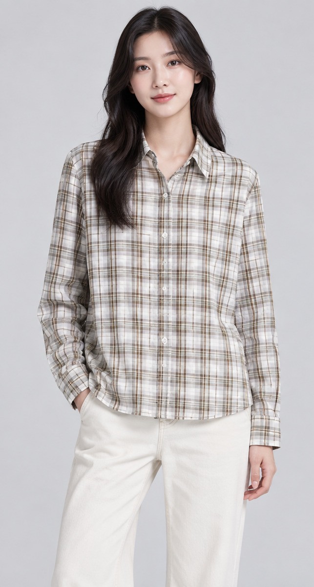 Rimsha wear casual check shirt