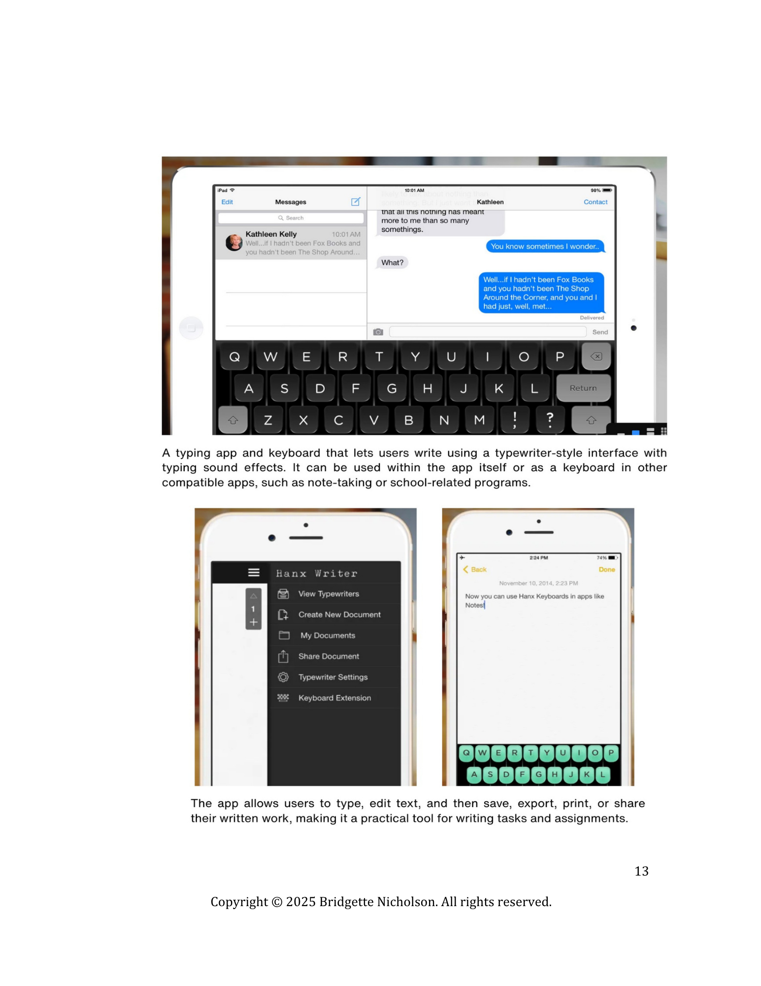 Computer Keyboard workbook page 13